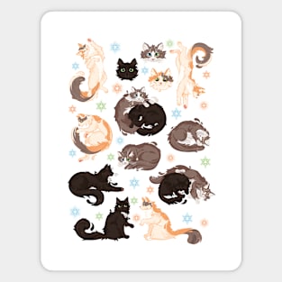 Three cats Magnet